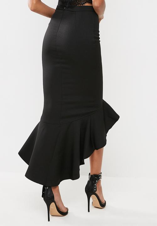 Missguided - Fluted hem pencil skirt