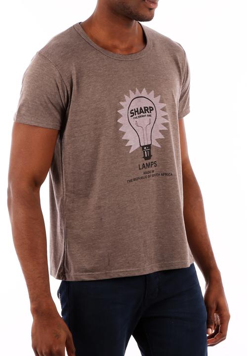 Top 100 Mandrobe Tees - Sharp The Bright One T-Shirt – Grey Melange