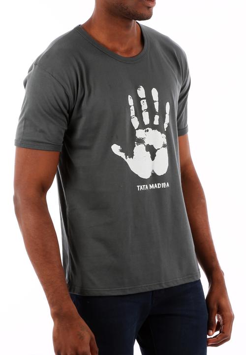 Top 100 Mandrobe Tees - Tata Madiba – Dark Grey