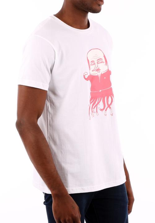 Top 100 Mandrobe Tees - Beloved Squidman Tee – White & Pink