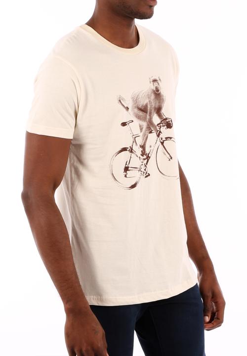 Top 100 Mandrobe Tees - Bobejaan Bike Tee – Cream
