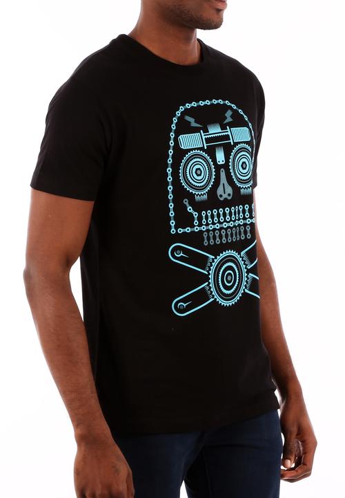 Top 100 Mandrobe Tees - Skullgear Theory – Black & Blue