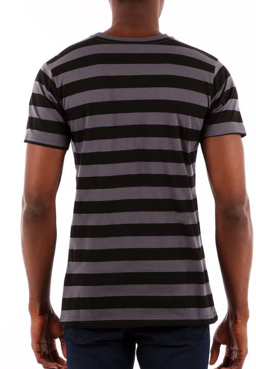 Top 100 Mandrobe Tees - Horizontal/ Vertical Stripe – Navy & Blue