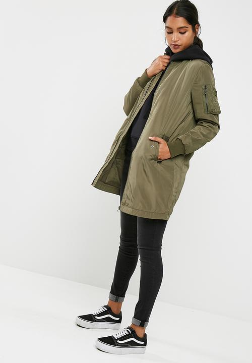 ONLY - Alina long bomber jacket
