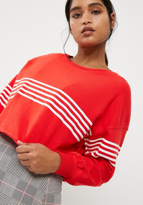 New Look - Stripe colour block sweat top