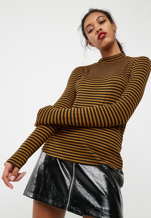 Jacqueline de Yong - Spirit highneck stripe top
