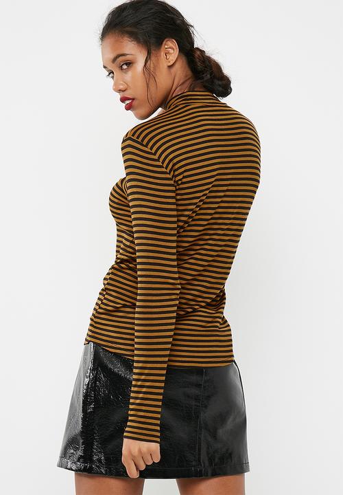 Jacqueline de Yong - Spirit highneck stripe top