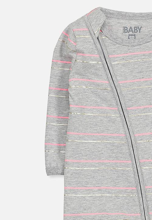 Cotton On - Baby mini zip through romper