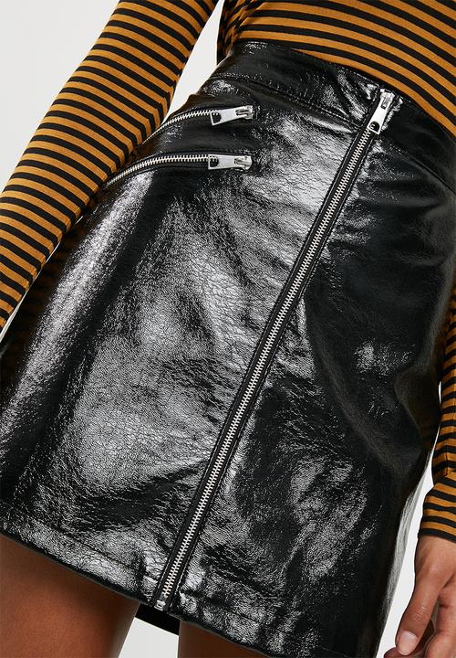 Vero Moda - Dalian patent PU skirt