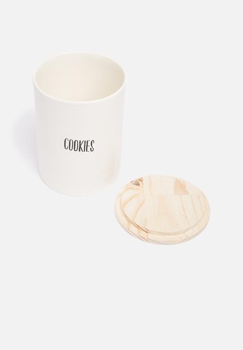 Urchin Art - Cookie jar with wooden lid