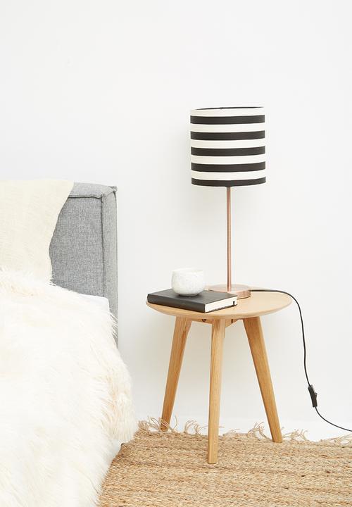Sixth Floor - Upright table lamp set - black & white