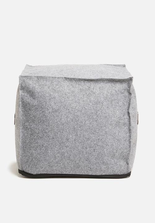 Sixth Floor - Felt cube ottoman