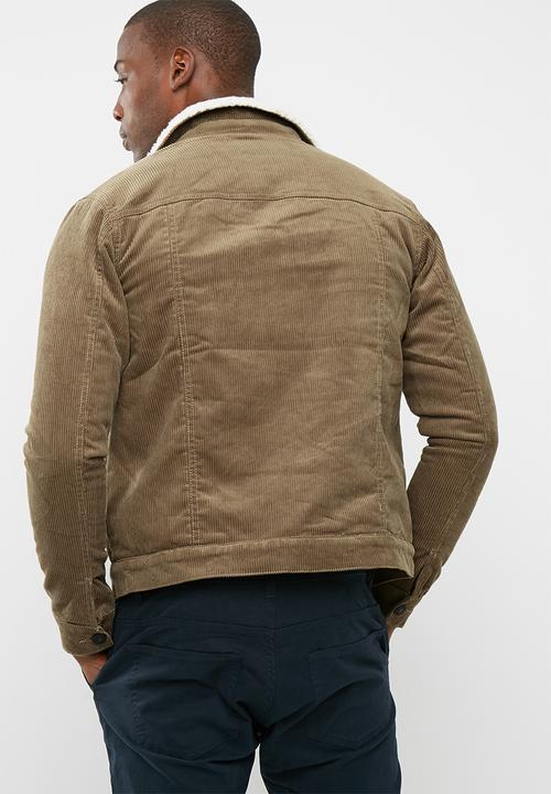 Only & Sons - Sherpa Lined Corduroy Trucker Jacket