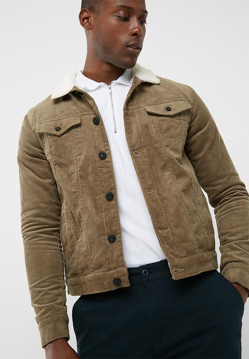 Only & Sons - Sherpa Lined Corduroy Trucker Jacket