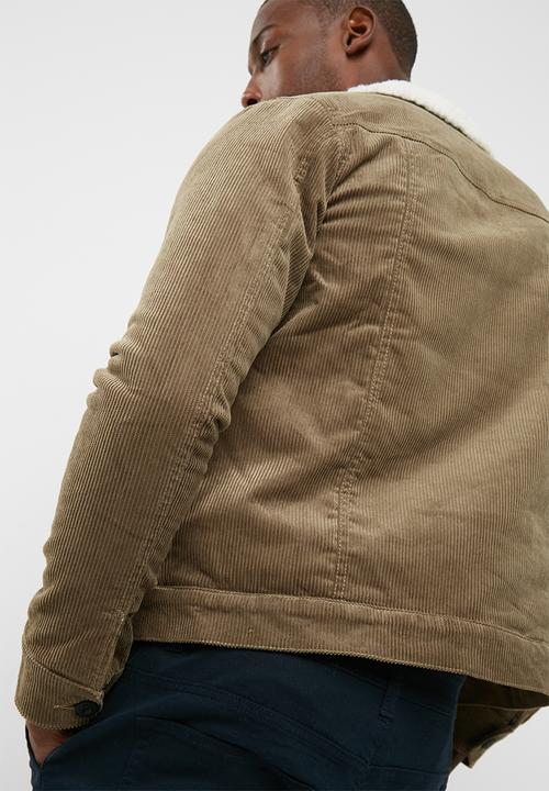 Only & Sons - Sherpa Lined Corduroy Trucker Jacket