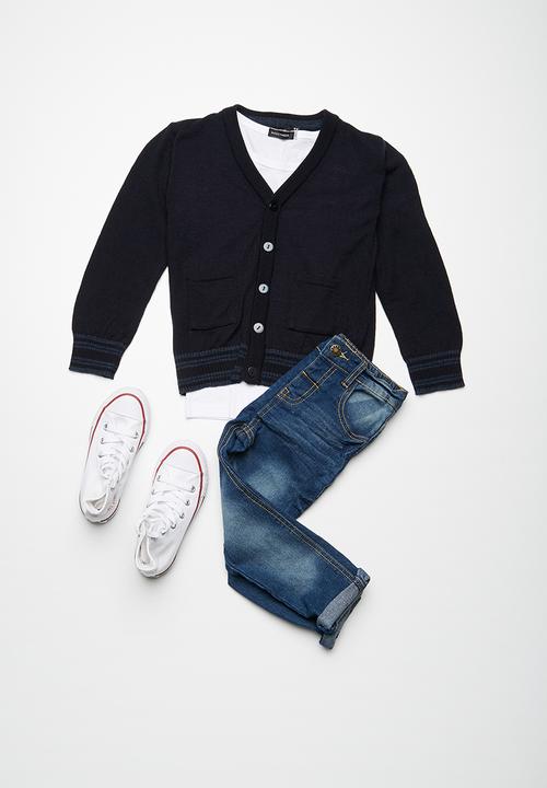 basicthread - Kids tipped classic cardi