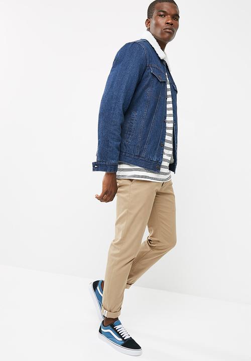 Bellfield - Sherpa lined denim jacket