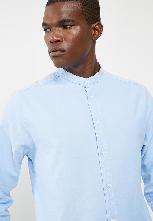 basicthread - Regular Oxford mandarin shirt