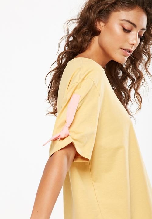 Cotton On - Match back tie sleeve tee