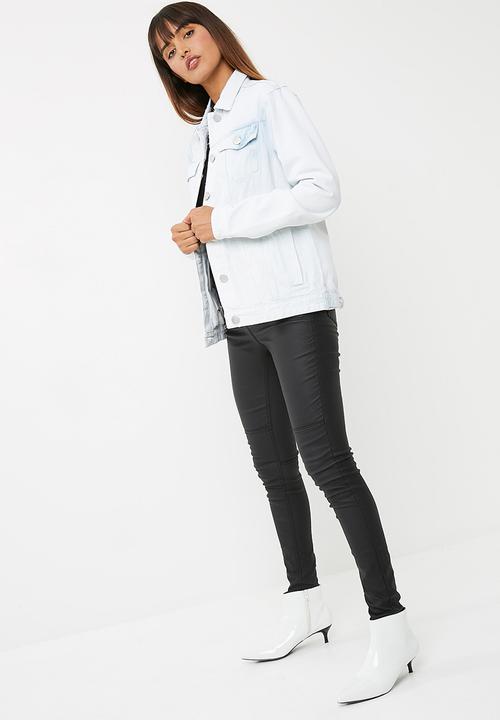 Cotton On - Boyfriend trucker embroidered denim jacket