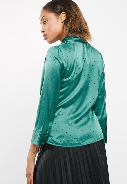 Vero Moda - Henna satin wrap top