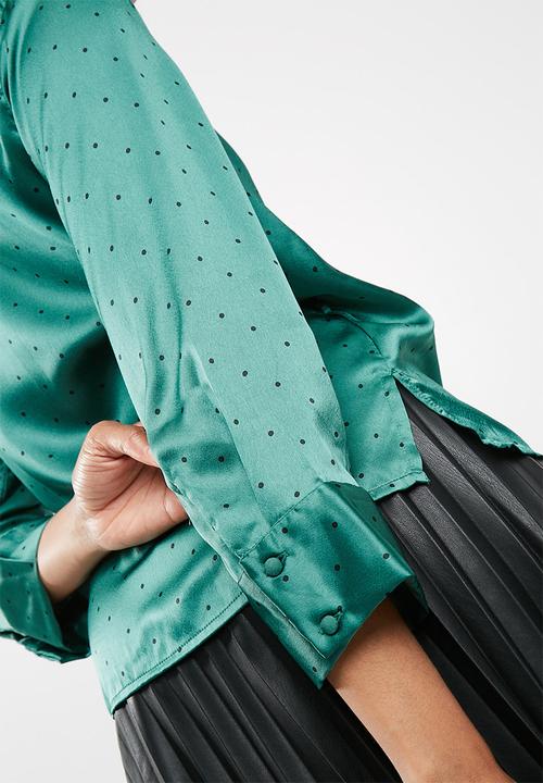 Vero Moda - Henna satin wrap top