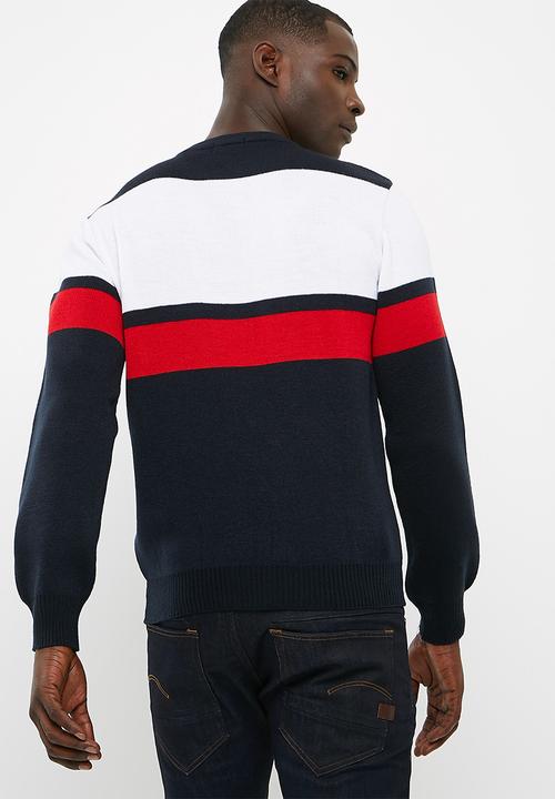 basicthread - Stripe lightweight pullover knit