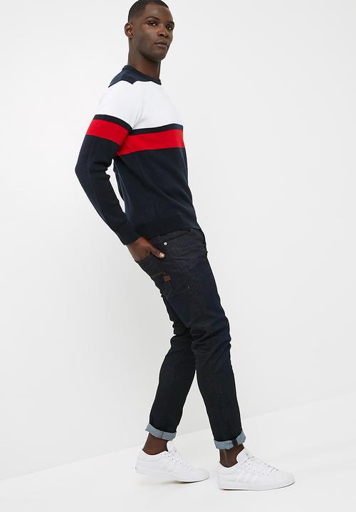 basicthread - Stripe lightweight pullover knit