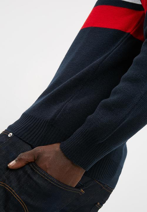 basicthread - Stripe lightweight pullover knit