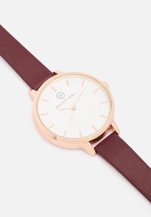 dailyfriday - Alecia watch - burgundy
