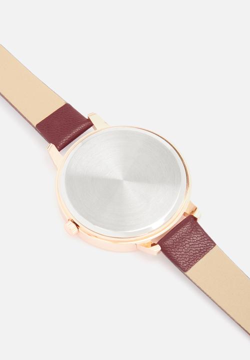 dailyfriday - Alecia watch - burgundy