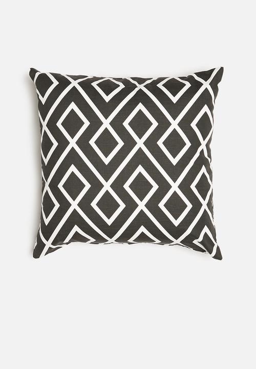 Sixth Floor - Gem cushion cover - black & white