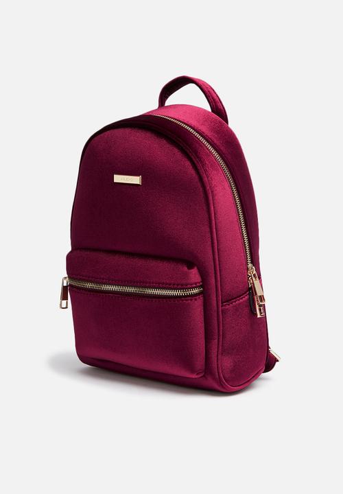 aldo red backpack