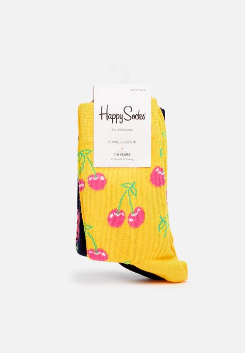 Happy Socks - Kids 2pk cherry socks