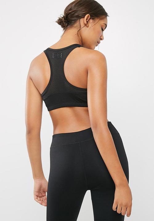 dailyfriday - Mesh inset crop top - black