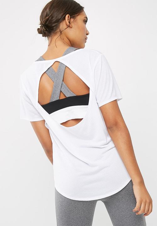 dailyfriday - Solid tee with mesh