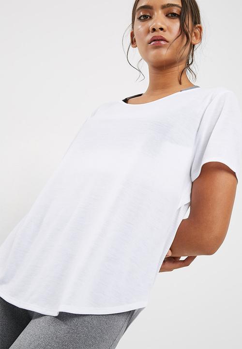 dailyfriday - Solid tee with mesh