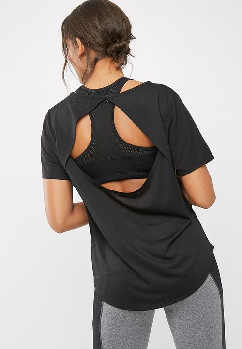 dailyfriday - Solid tee with mesh