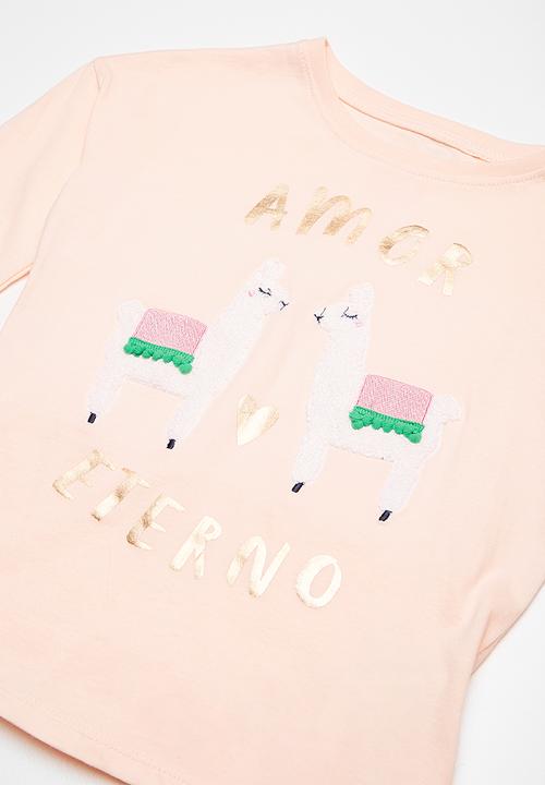 Cotton On - Kids Anna drop shoulder split hem tee