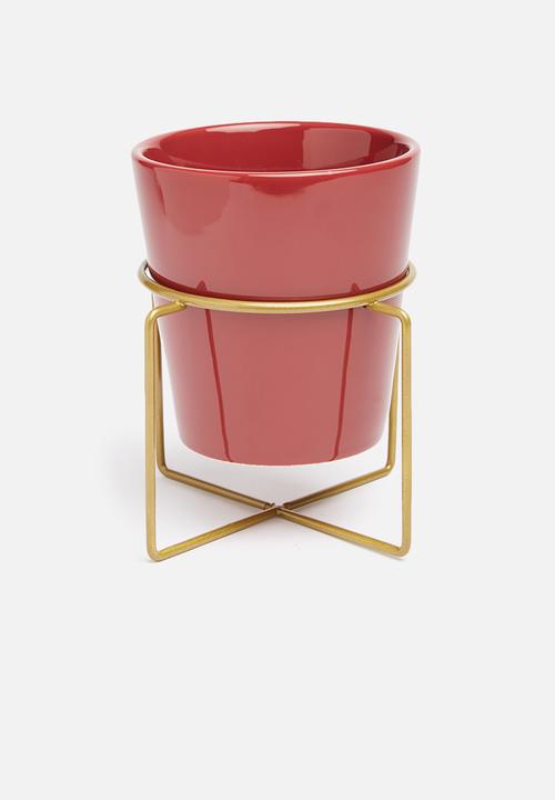 Present Time - Coy ceramic plant pot