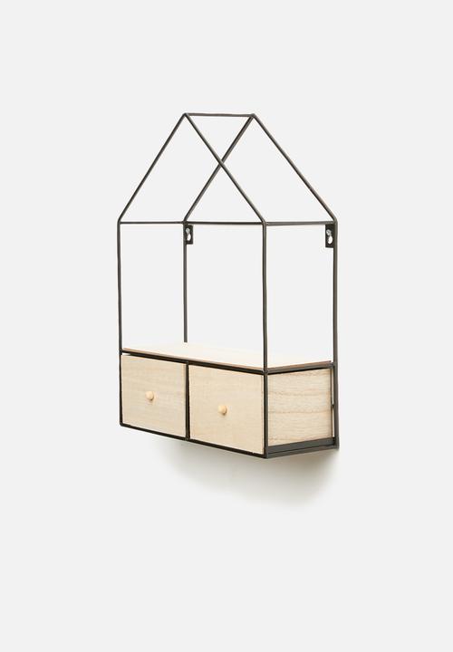Present Time - House wall cabinet - black 