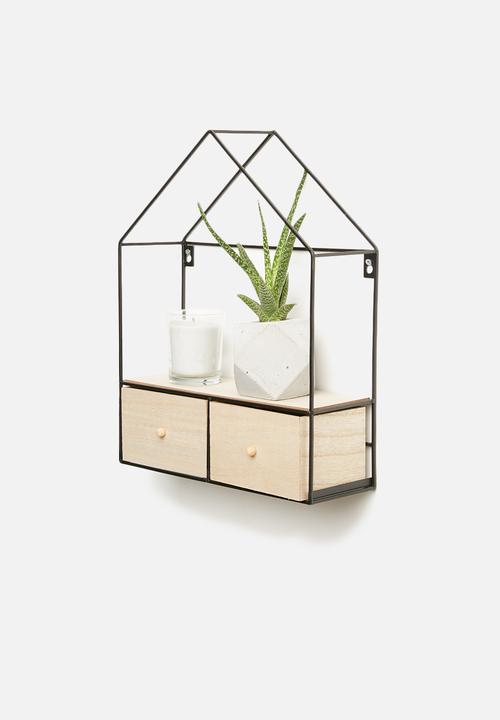 Present Time - House wall cabinet - black 