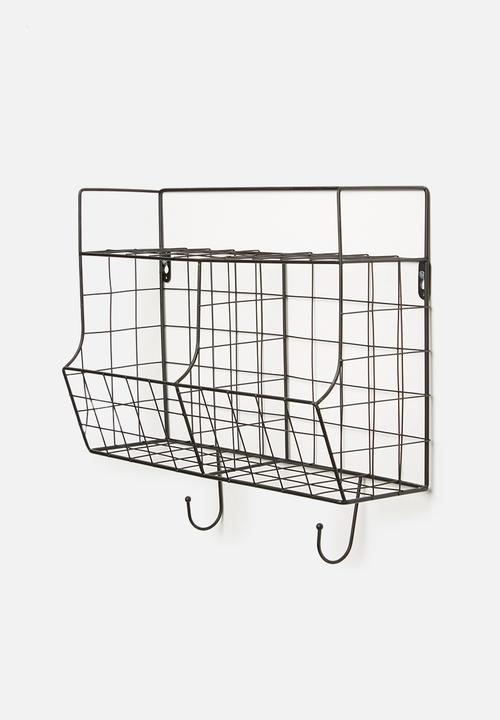Present Time - Kitchen wall rack - black
