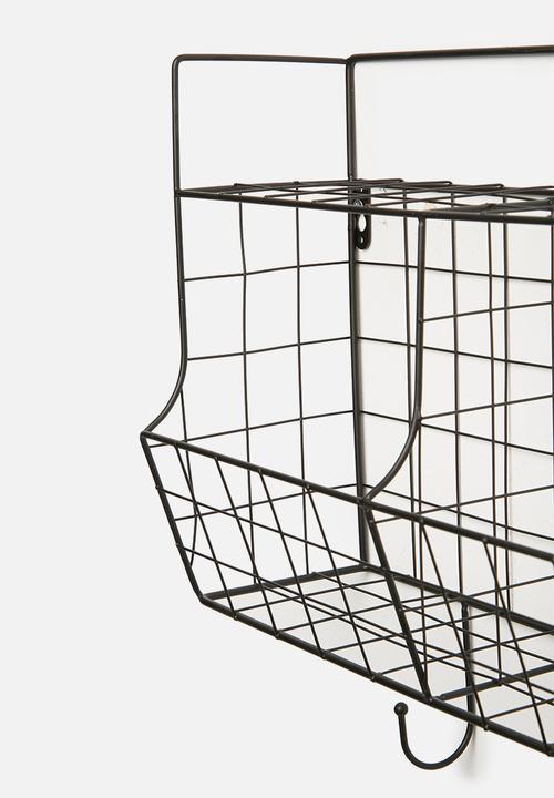 Present Time - Kitchen wall rack - black