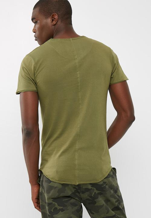 S.P.C.C - SPCC panel raw edge tee