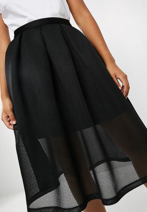 dailyfriday - Bonded airtech pleated midi skirt