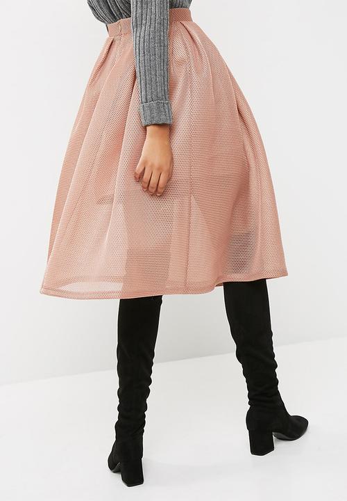 dailyfriday - Bonded airtech pleated midi skirt