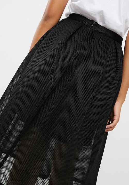 dailyfriday - Bonded airtech pleated midi skirt