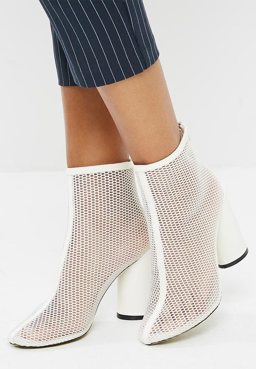Public Desire - Under patent heel mesh ankle boot