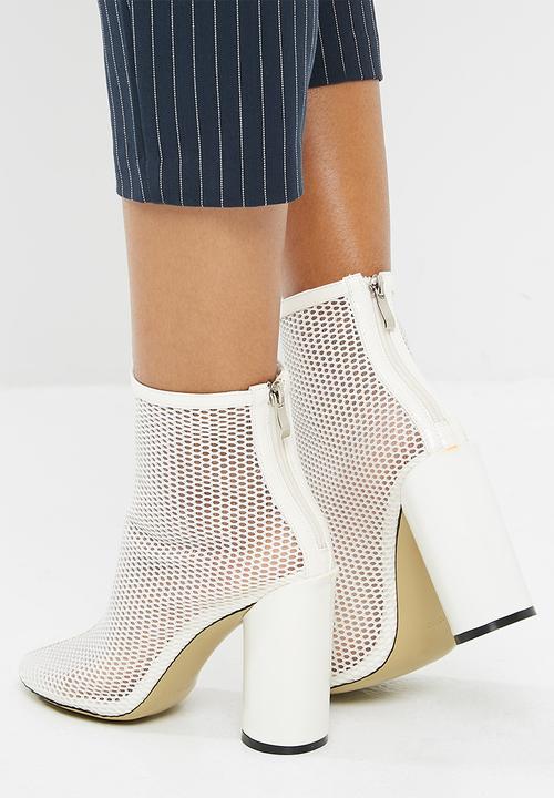 Public Desire - Under patent heel mesh ankle boot